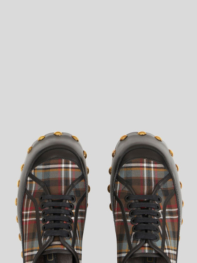 Etro CHECK SNEAKER WITH WOODEN SOLE outlook