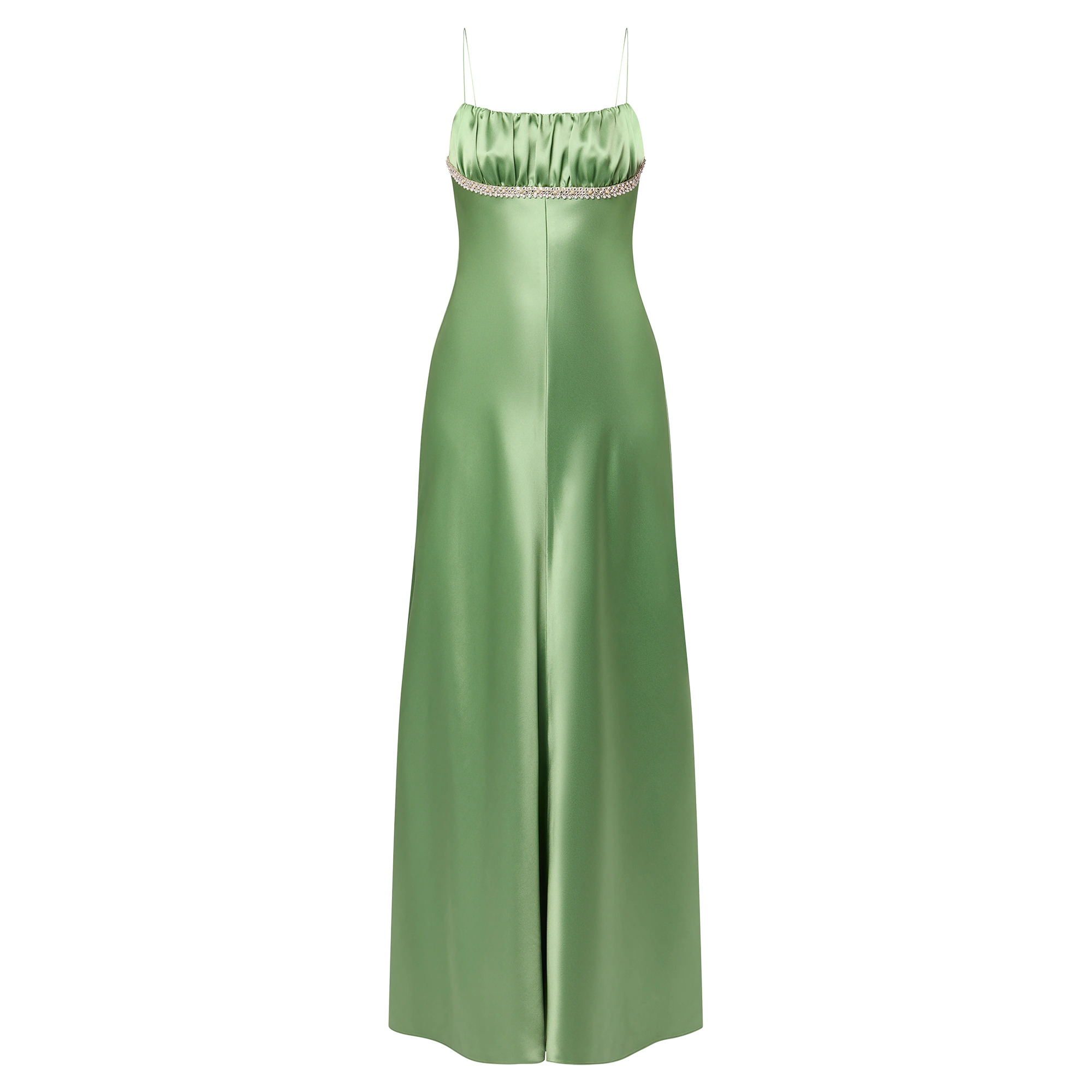 Beaded Trim Gown - 1