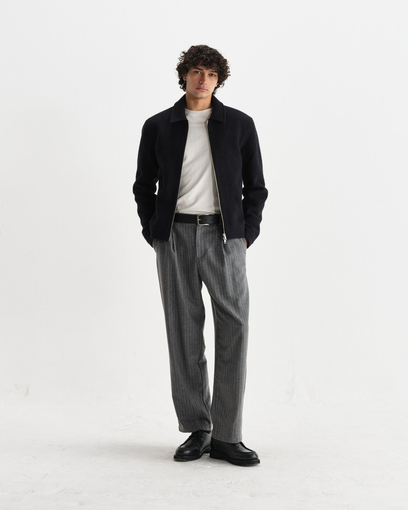Eldon - Midnight Navy Boiled Wool Jacket 4