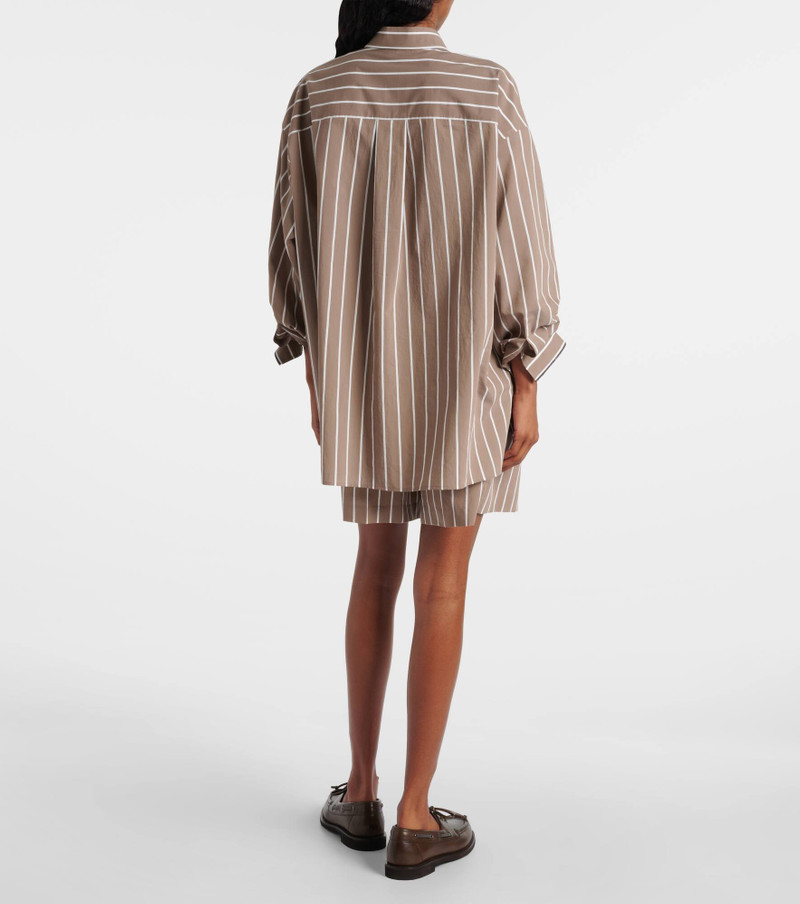 Monili striped cotton-blend poplin shirt 3