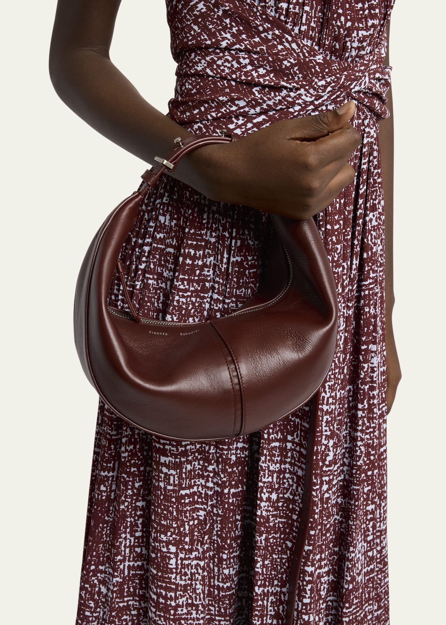 Slide Napa Leather Shoulder Bag - 2