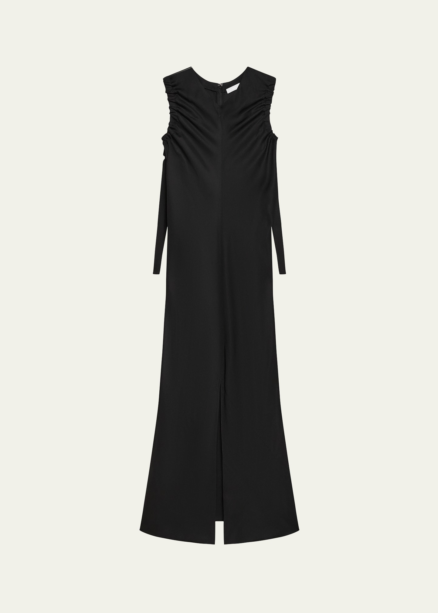 Ruched Sleeveless Maxi Dress - 1