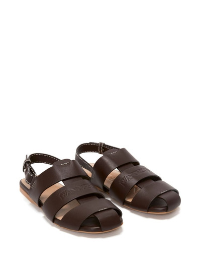 JW Anderson caged leather sandals outlook