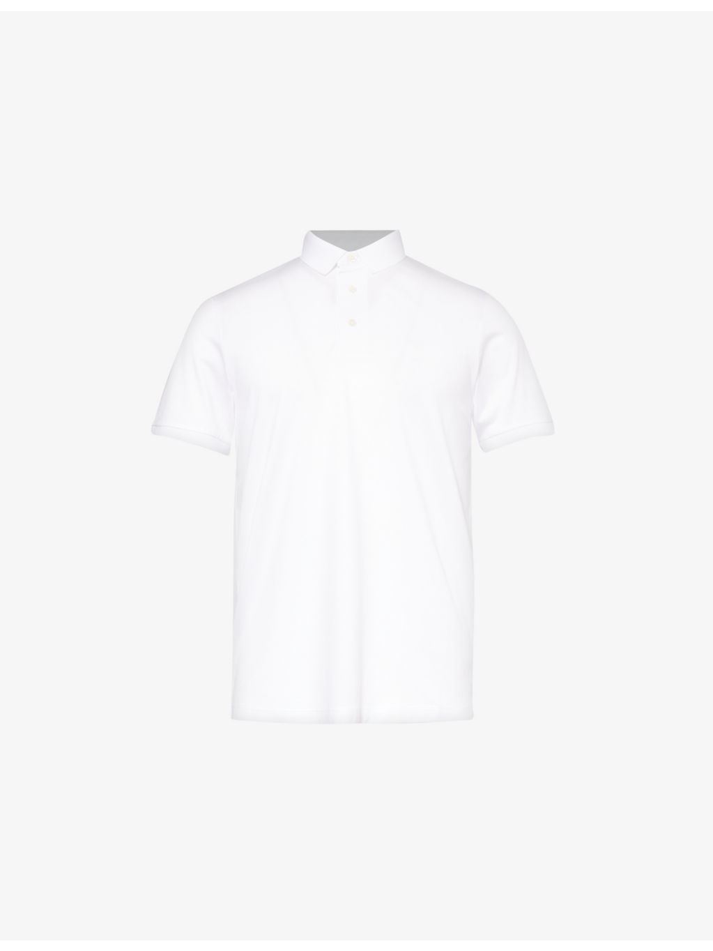 Logo-print woven polo shirt - 1