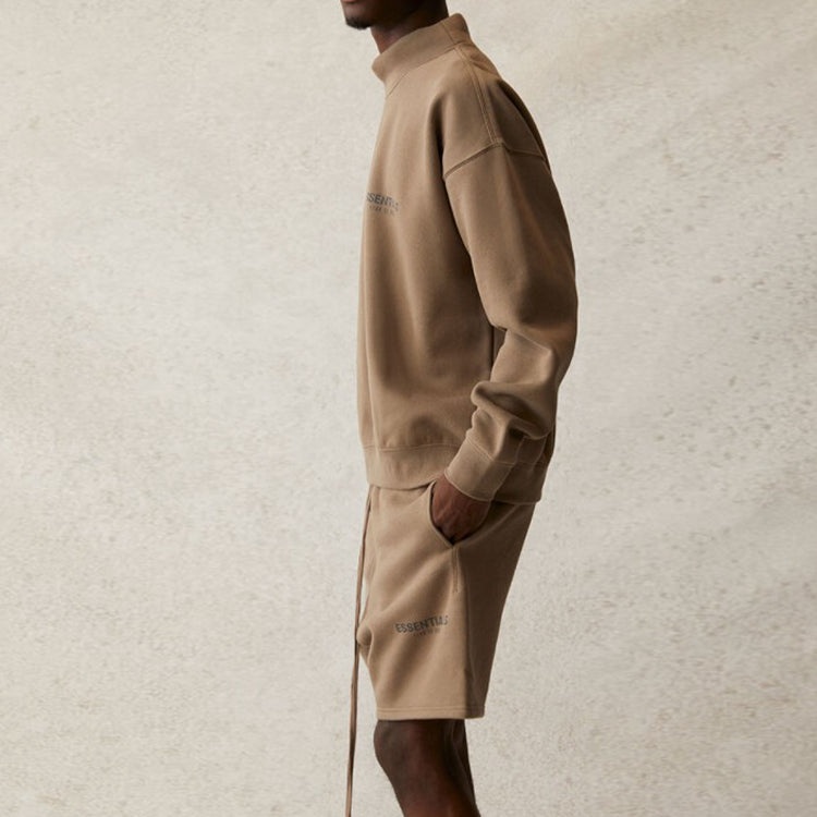 Fear of God Essentials SS21 Pull-Over Mockneck Taupe FOG-SS21-553 - 6