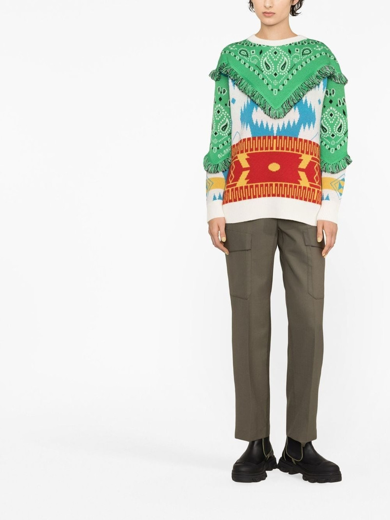 Alanui Icon Bandana fringed jumper outlook