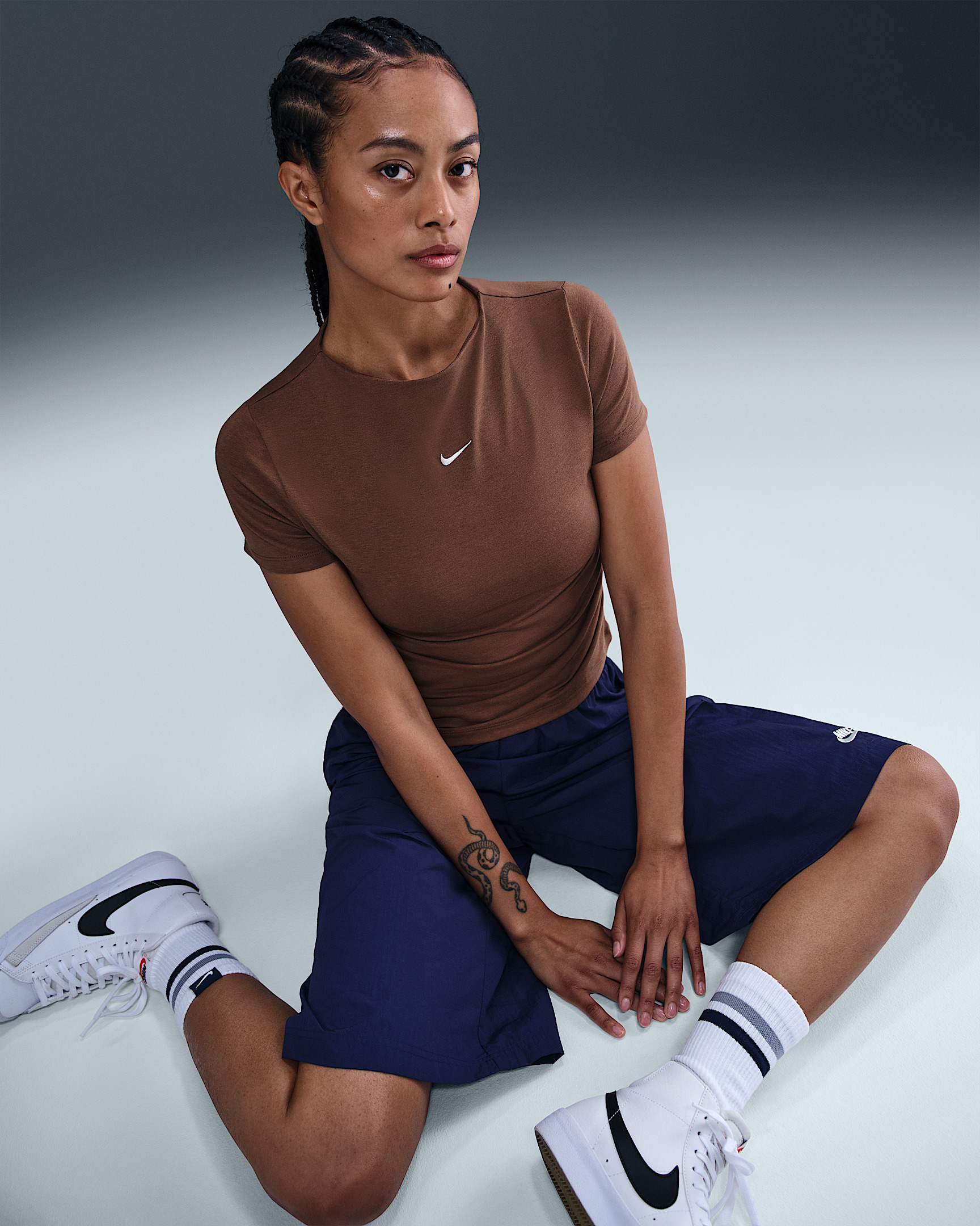 Nike Sportswear Chill Knit Women's Tight Short-Sleeve Mock-Neck Top - 3