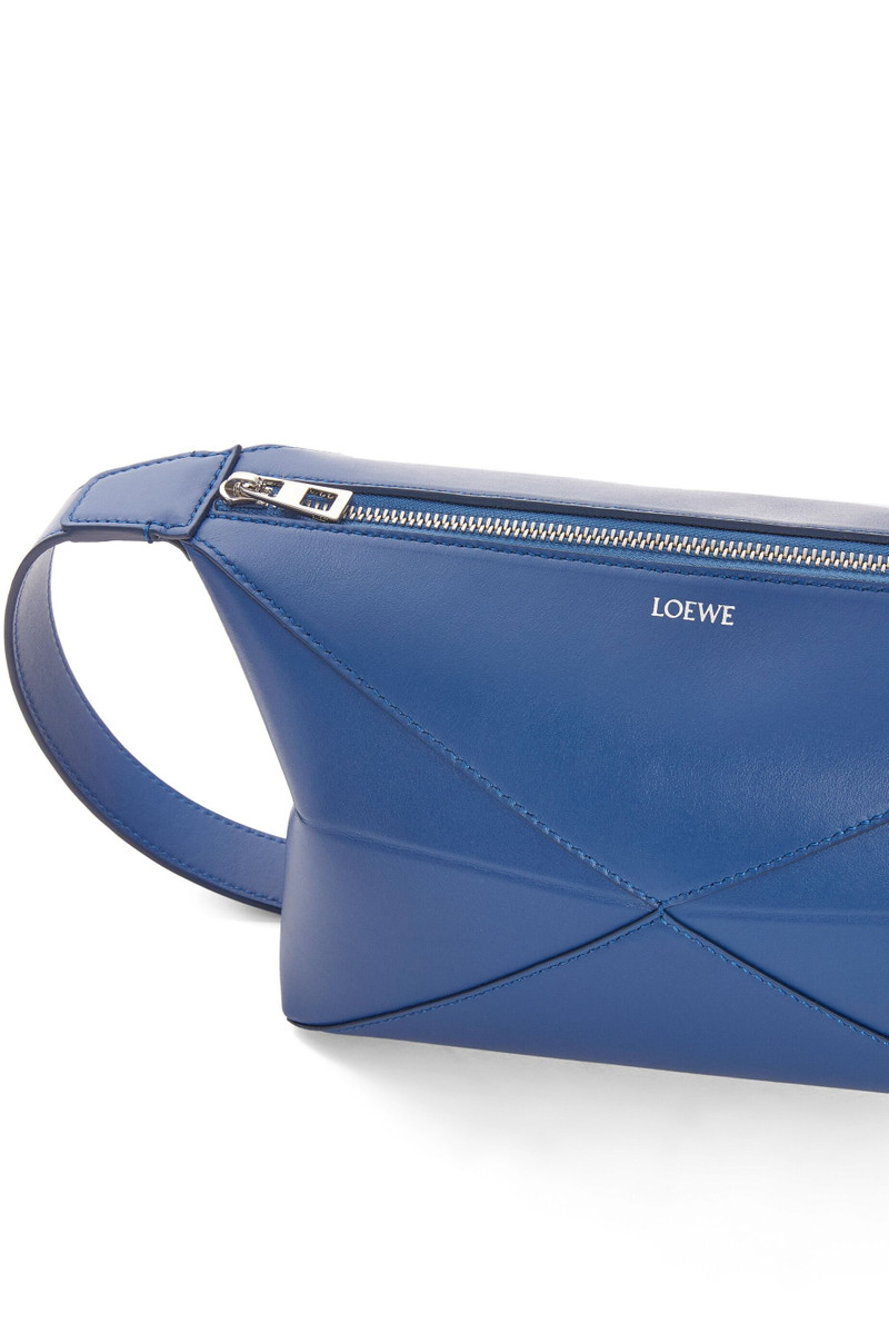 Puzzle Fold wash bag in shiny calfskin 6