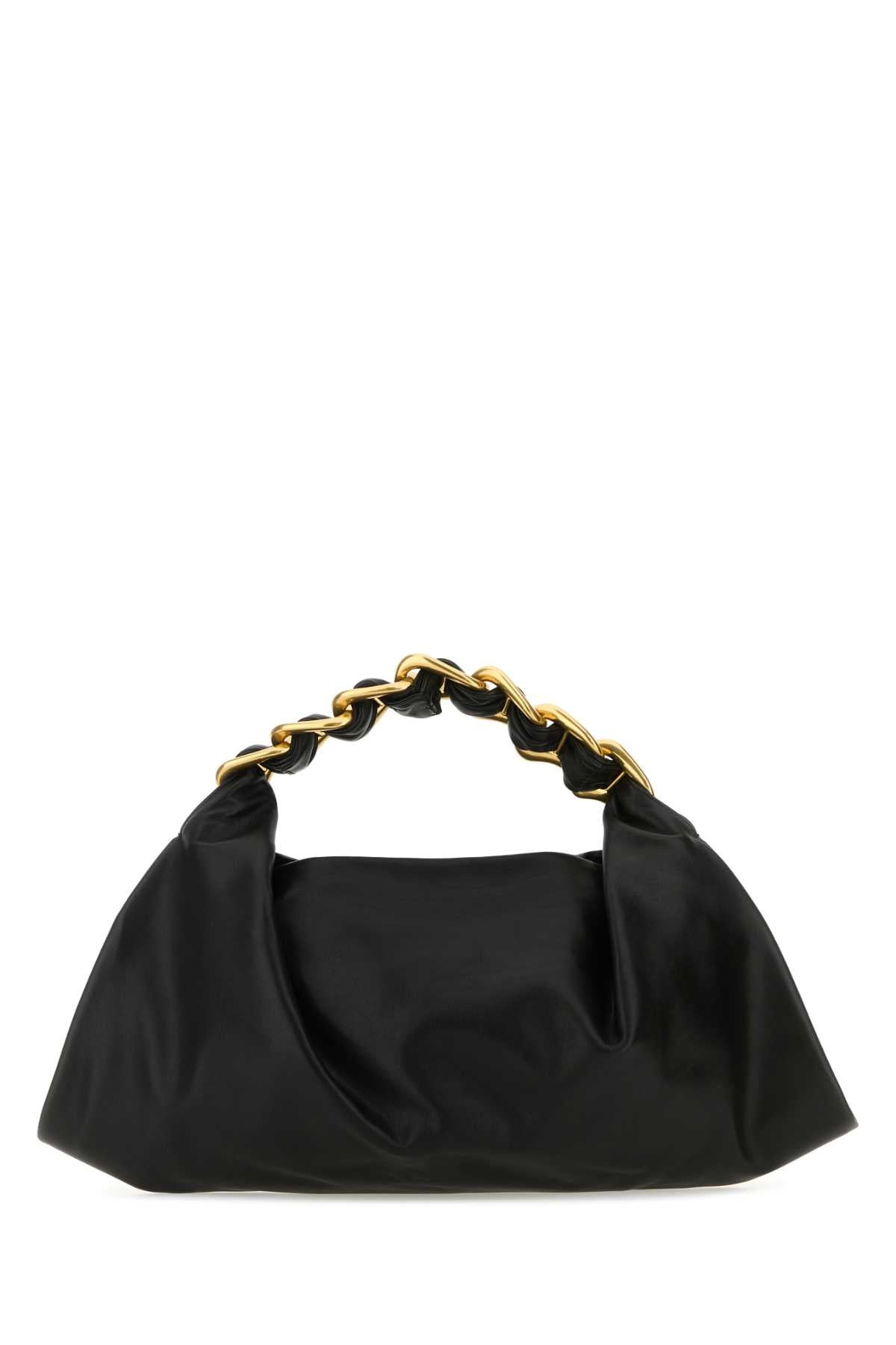 Burberry Women Black Leather Medium Swan Handbag - 3
