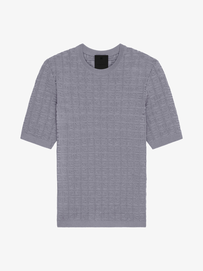 SHORT SLEEVES SWEATER IN 4G JACQUARD 1