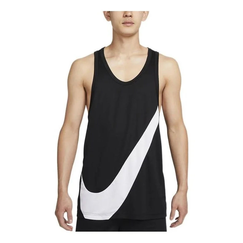 Men's Nike Big Swoosh Training Quick Dry Breathable Basketball Jersey/Vest Black DH7133-013 - 1