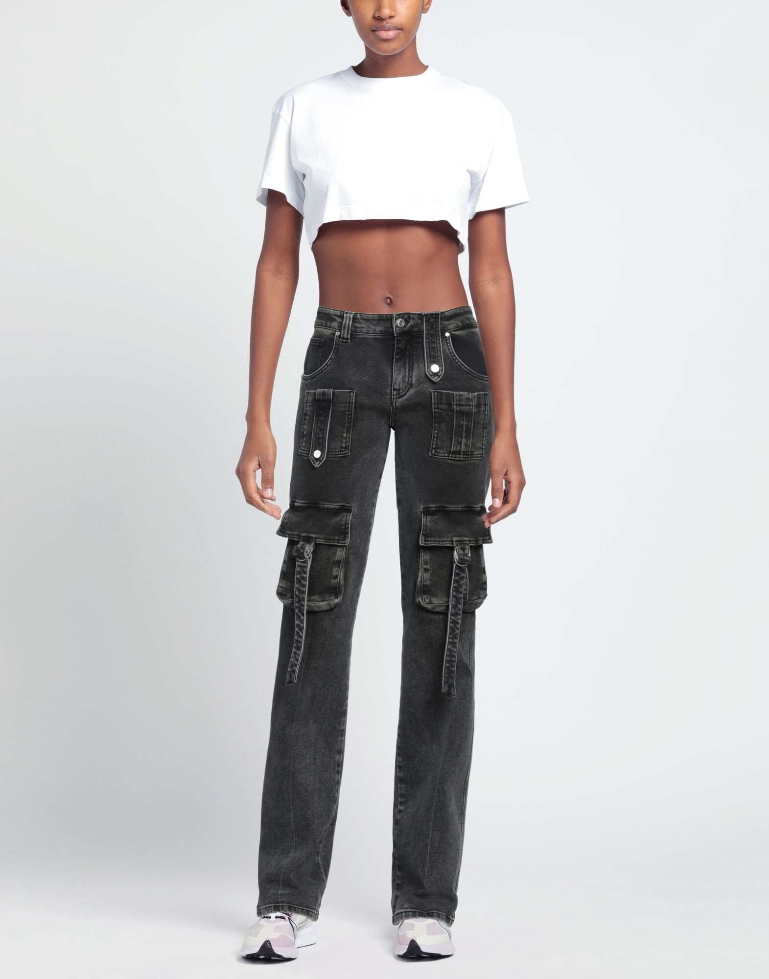 Grey Women's Denim Pants - 2