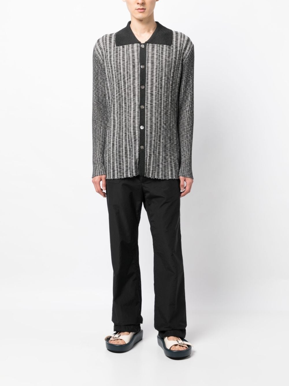 long-sleeved polo shirt - 2