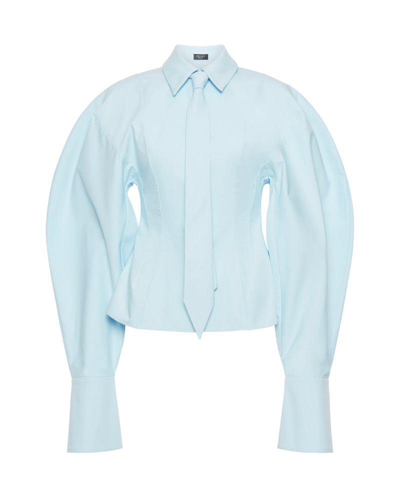 PUFF SLEEVE SHIRT LIGHT BLUE 9