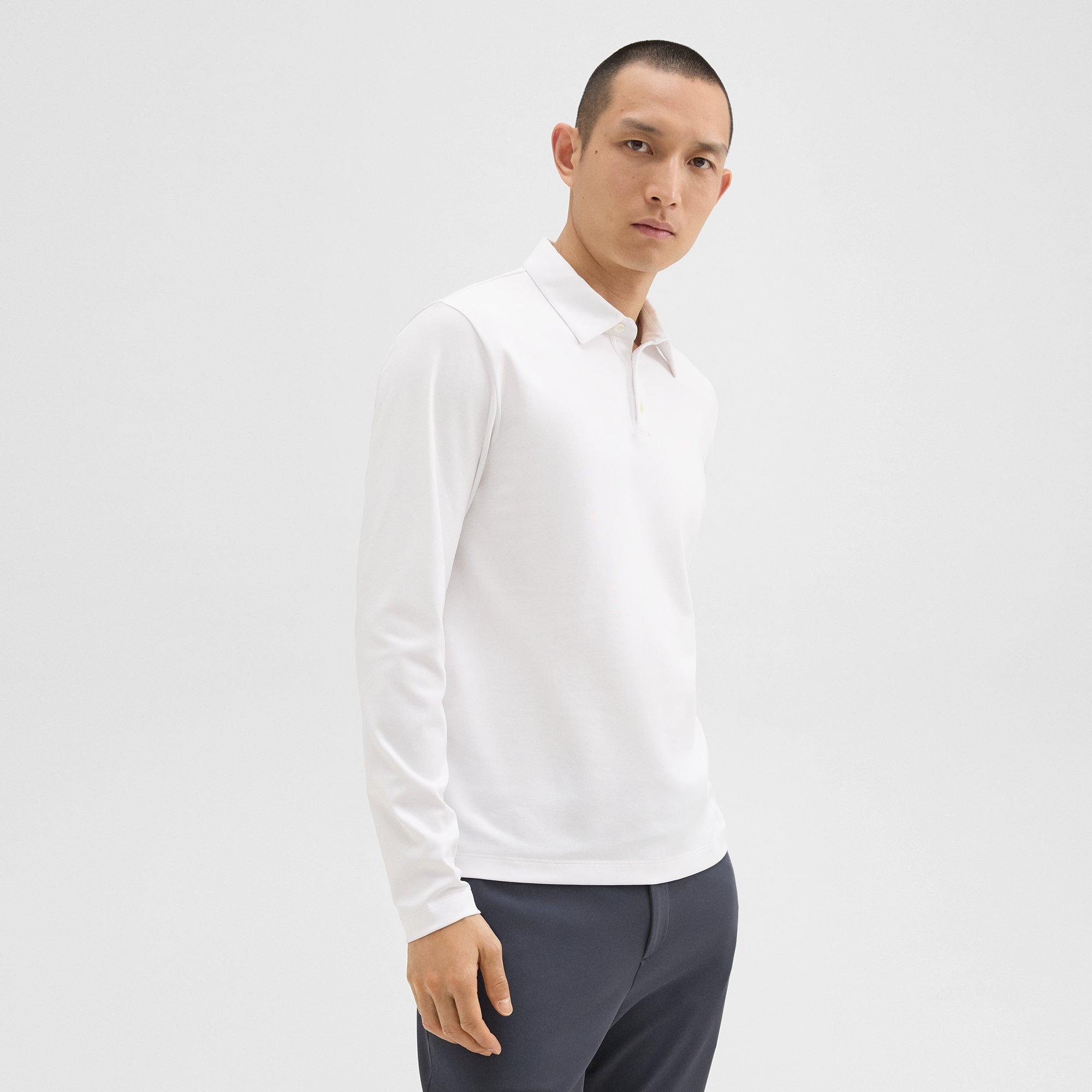 Long-Sleeve Polo Shirt in Cotton Jersey - 2