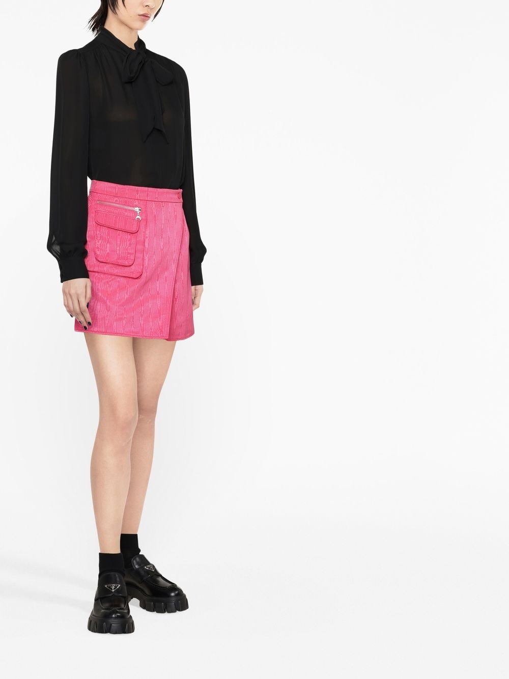 pussy-bow silk shirt - 3