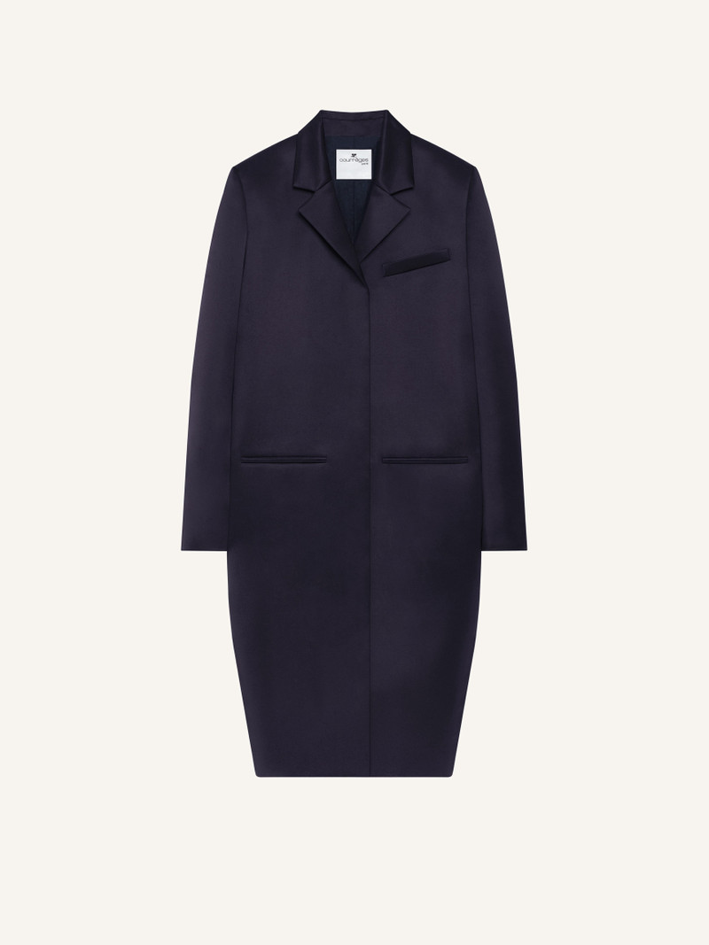 HERITAGE BELTED SATIN COAT 1
