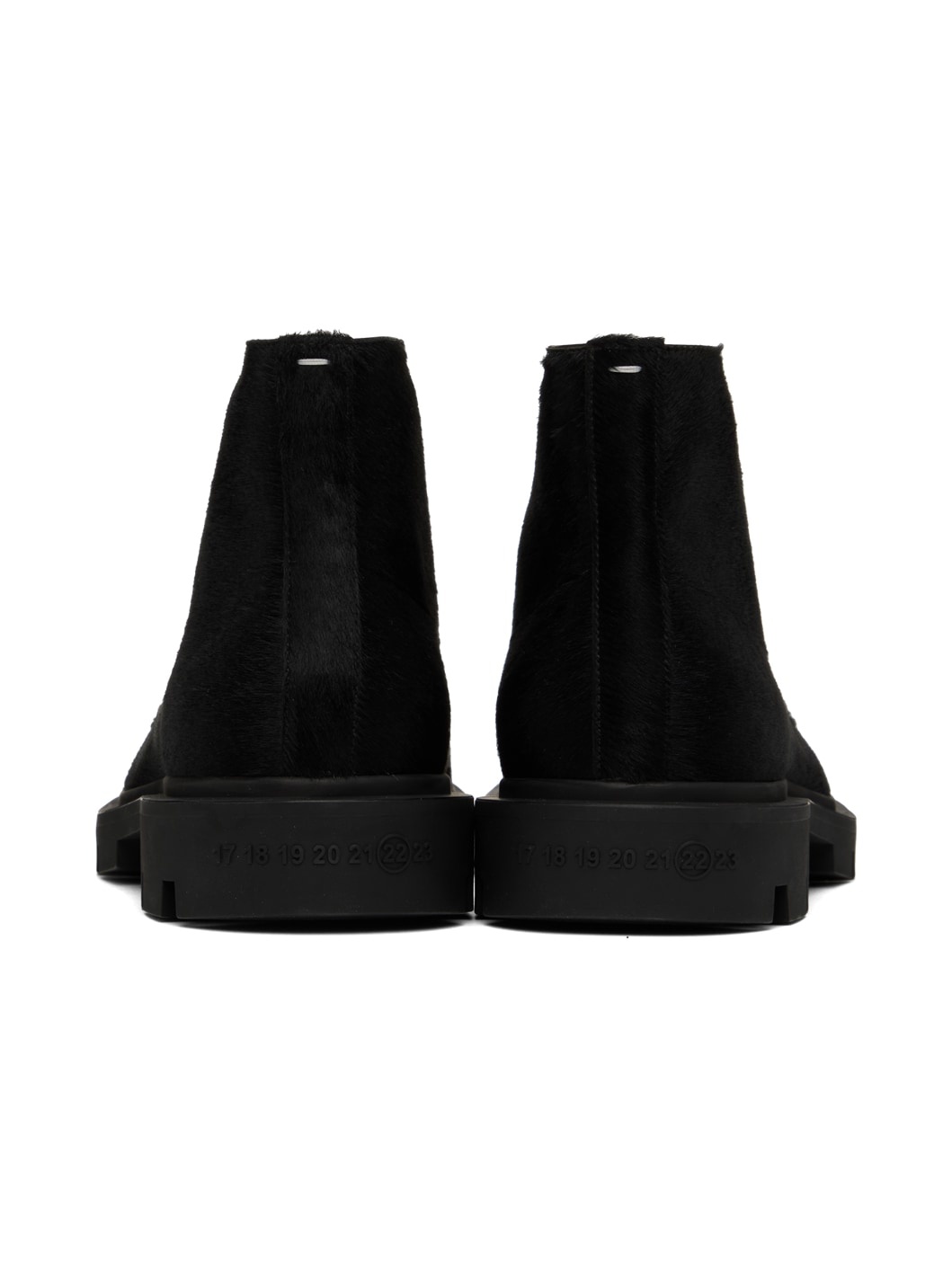Black Pony Hair Boots - 2