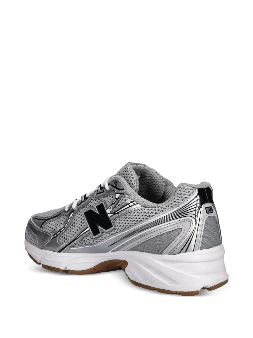 740 mesh lace-up sneakers - 3