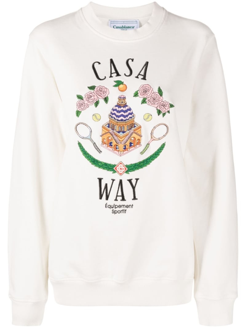 Casa Way embroidered sweatshirt - 1