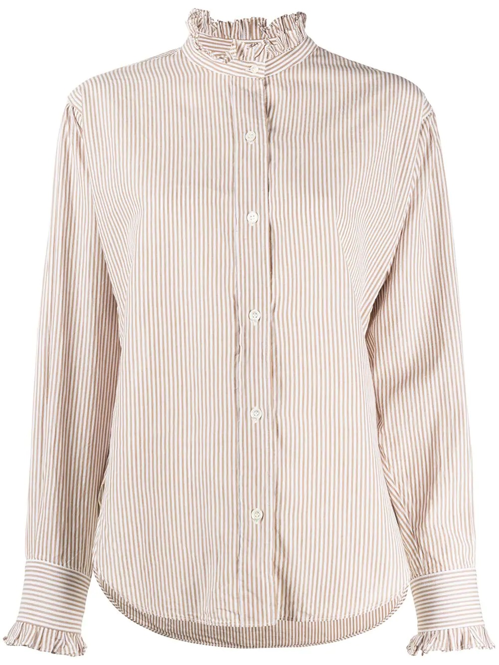 Saoli ruffled-neck shirt - 1