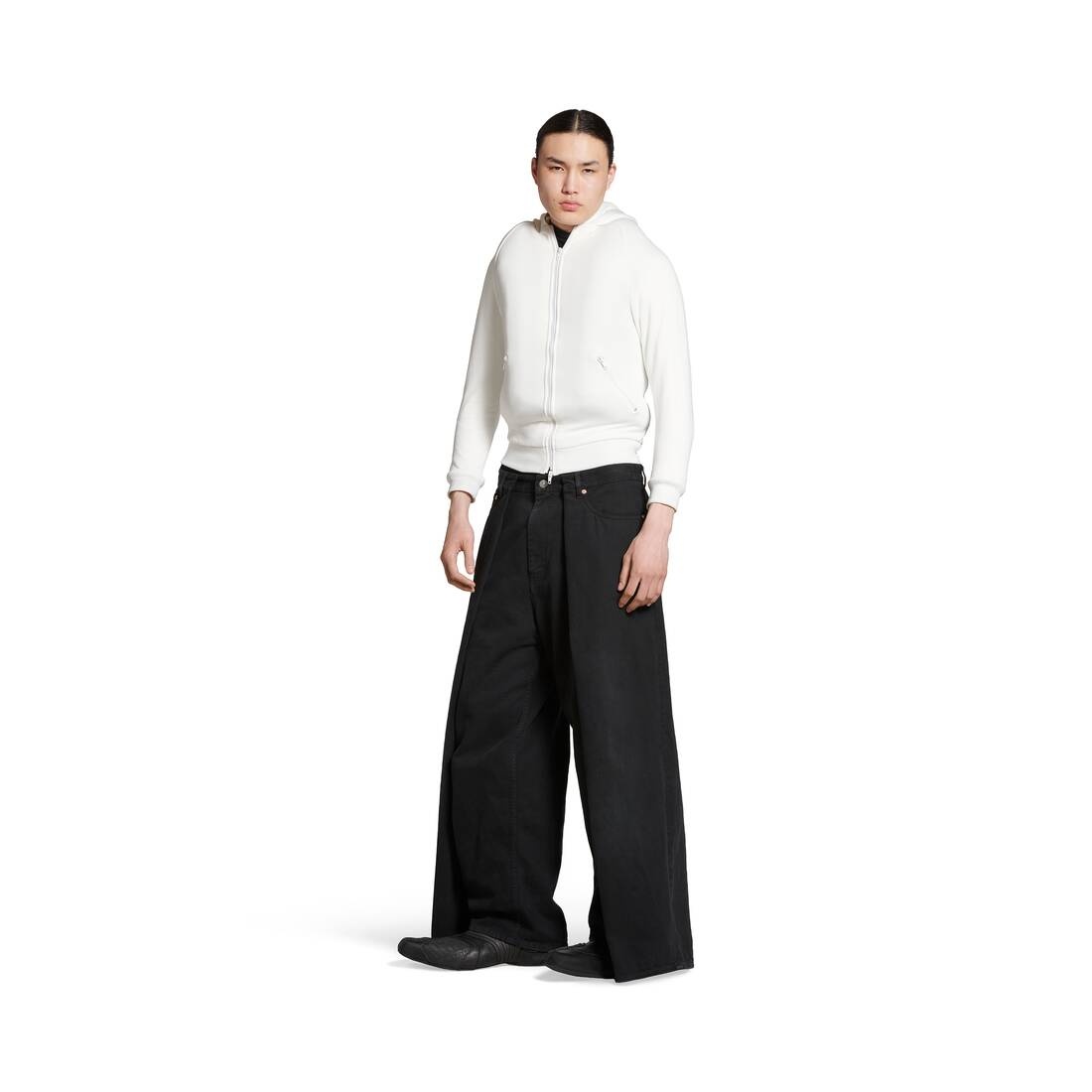 Double Side Pants in Black Faded - 2