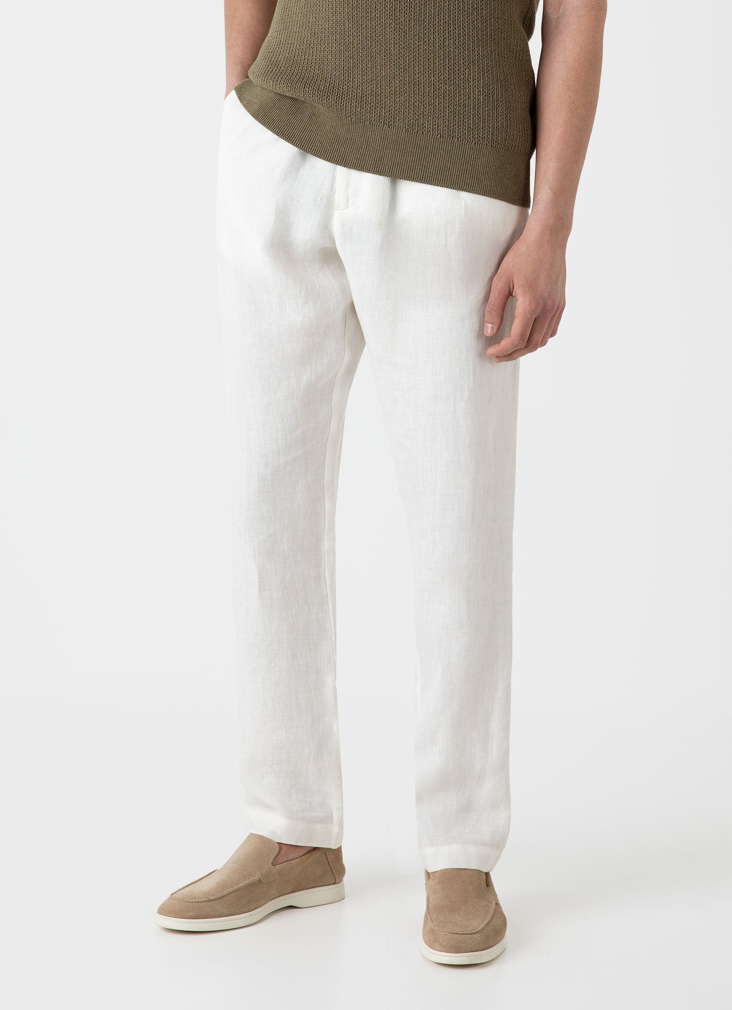 Linen Drawstring Trouser - 3