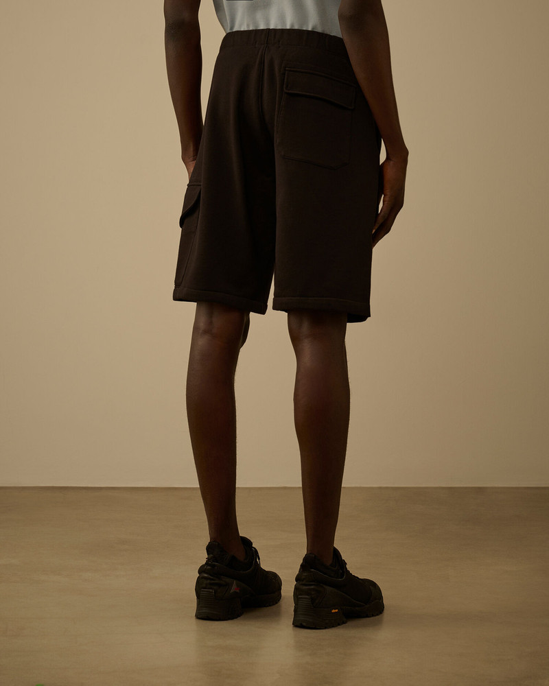 Diagonal Raised Fleece Cargo Sweatshorts 4