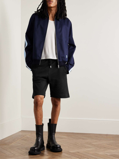 Dries Van Noten Straight-Leg Cotton-Jersey Drawstring Shorts outlook