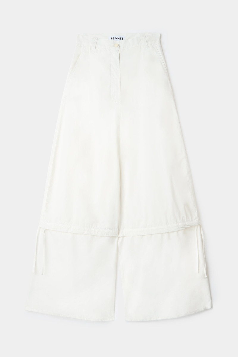 SUNNEI CAVALLO BASSO PANTS / off-white outlook