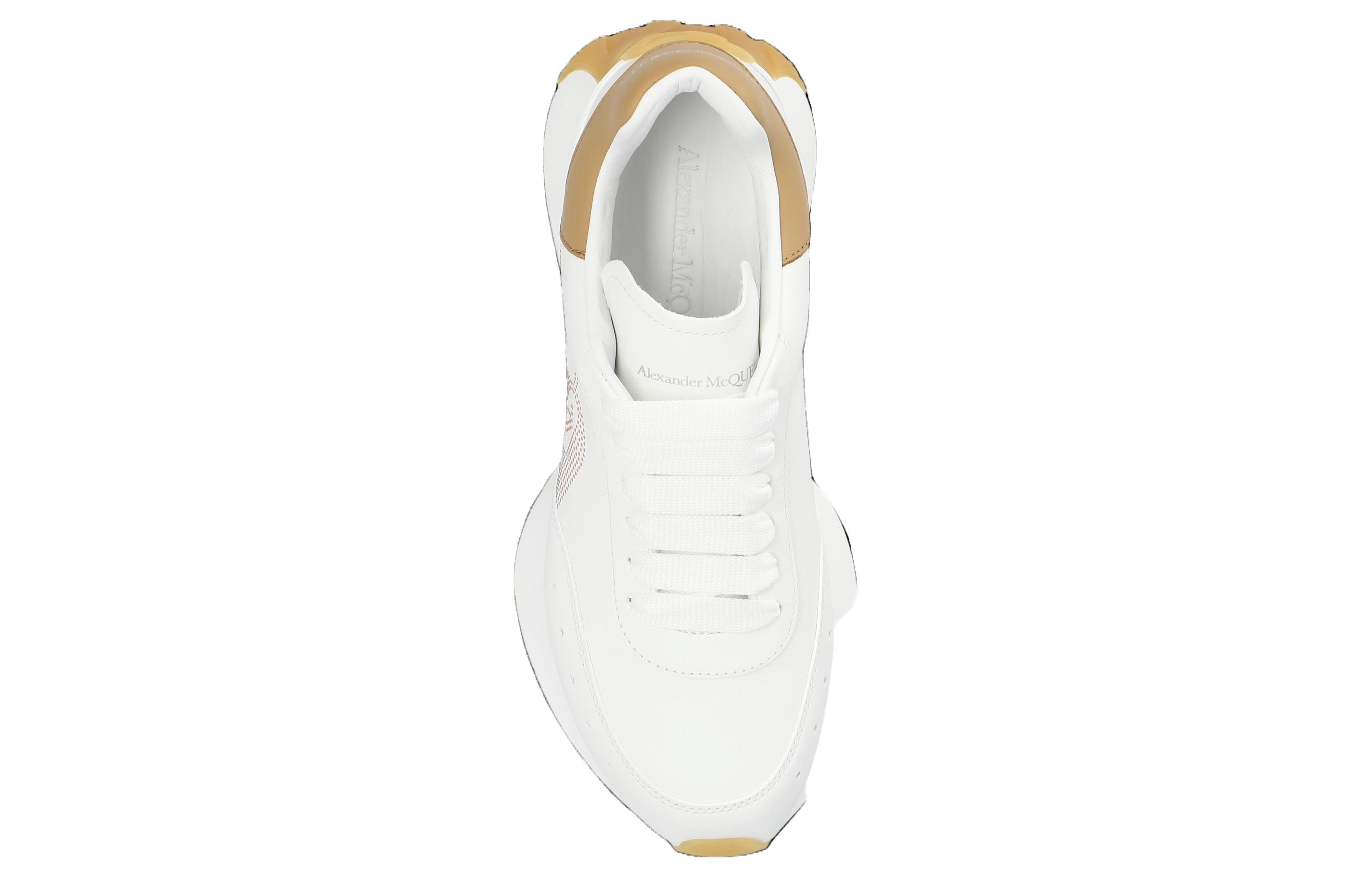 (WMNS) Alexander McQueen Sprint Runner Sneakers 'Tan White' 781503WIDNI8750 - 3