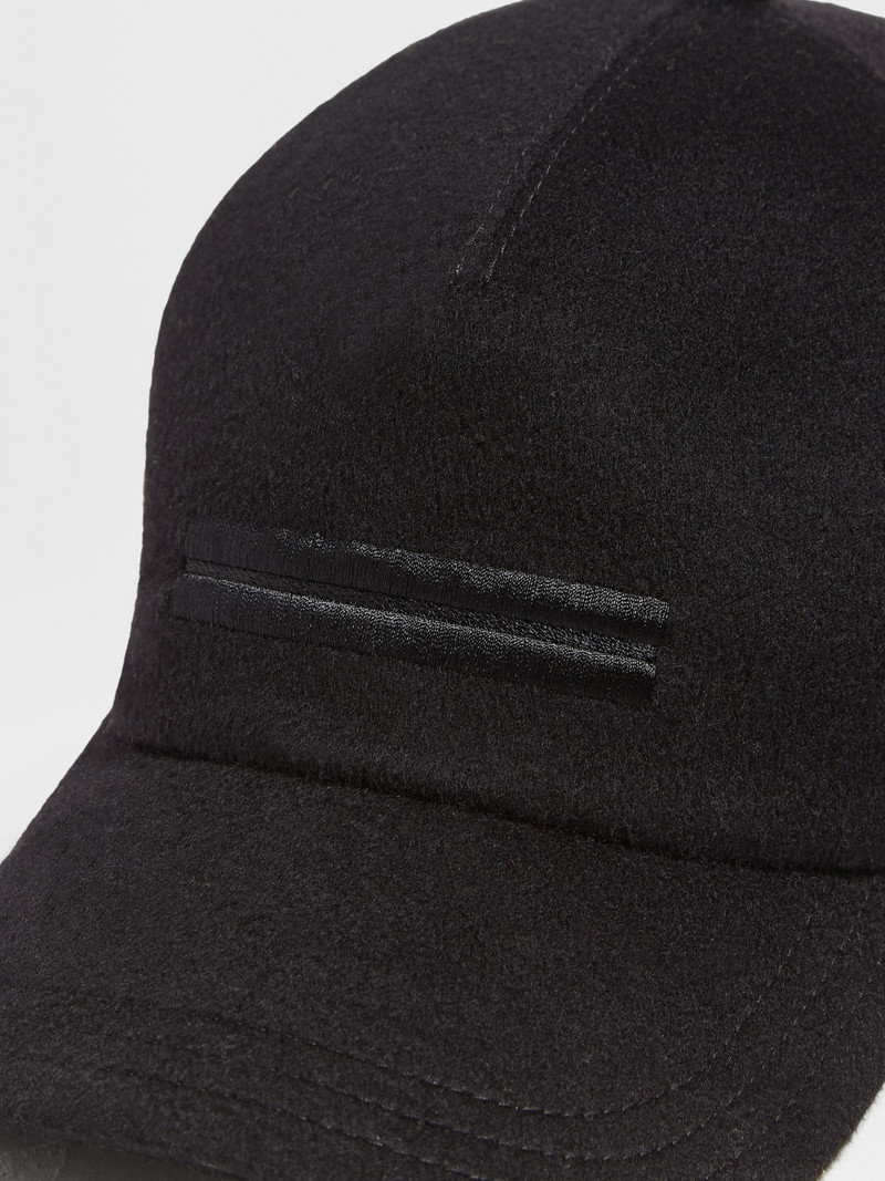 ZEGNA BLACK OASI CASHMERE BASEBALL CAP outlook