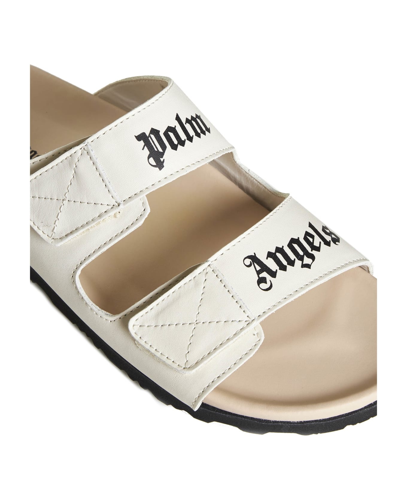 Leather Slides With Logo - 4