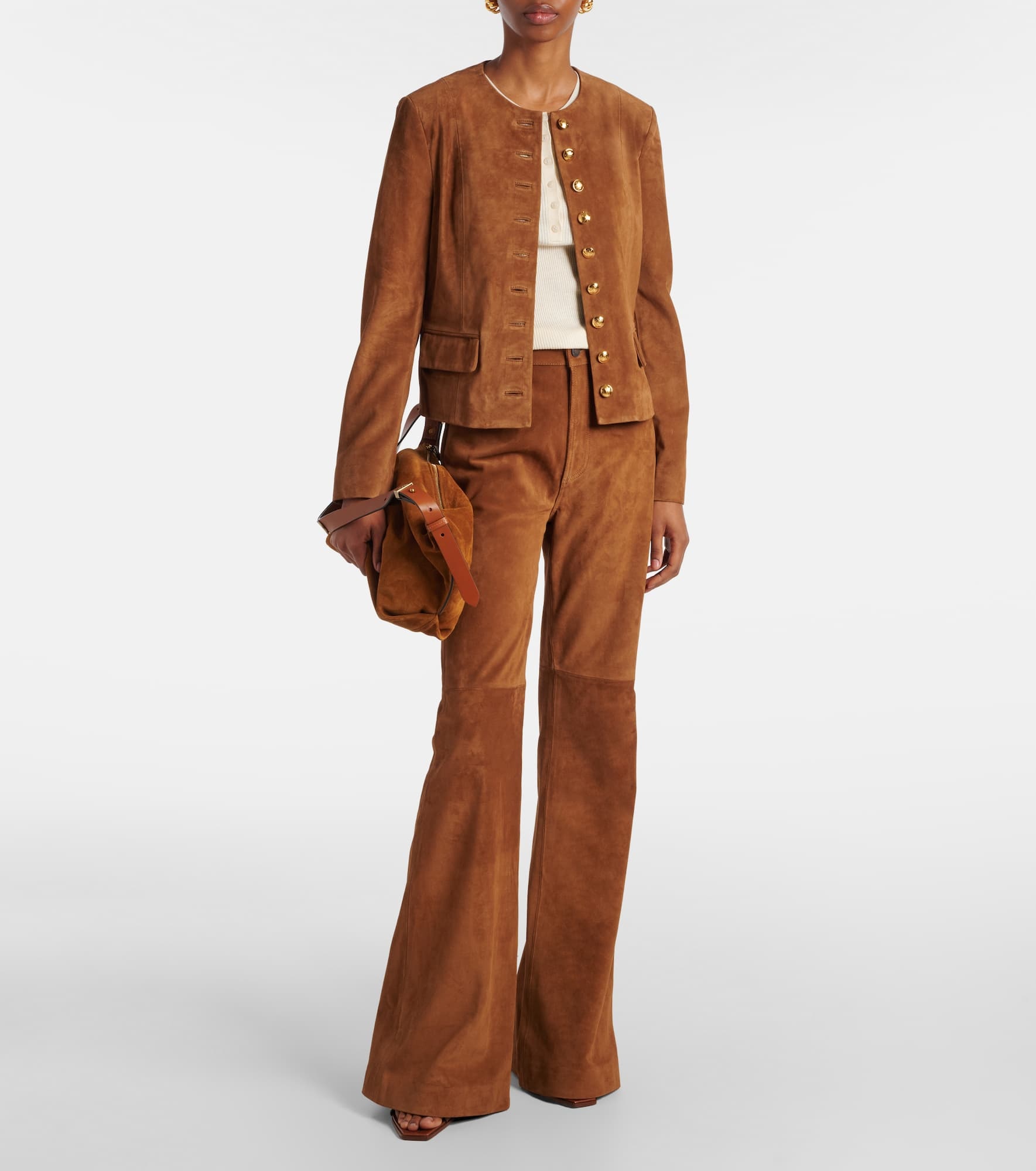 Roe suede flared pants - 2