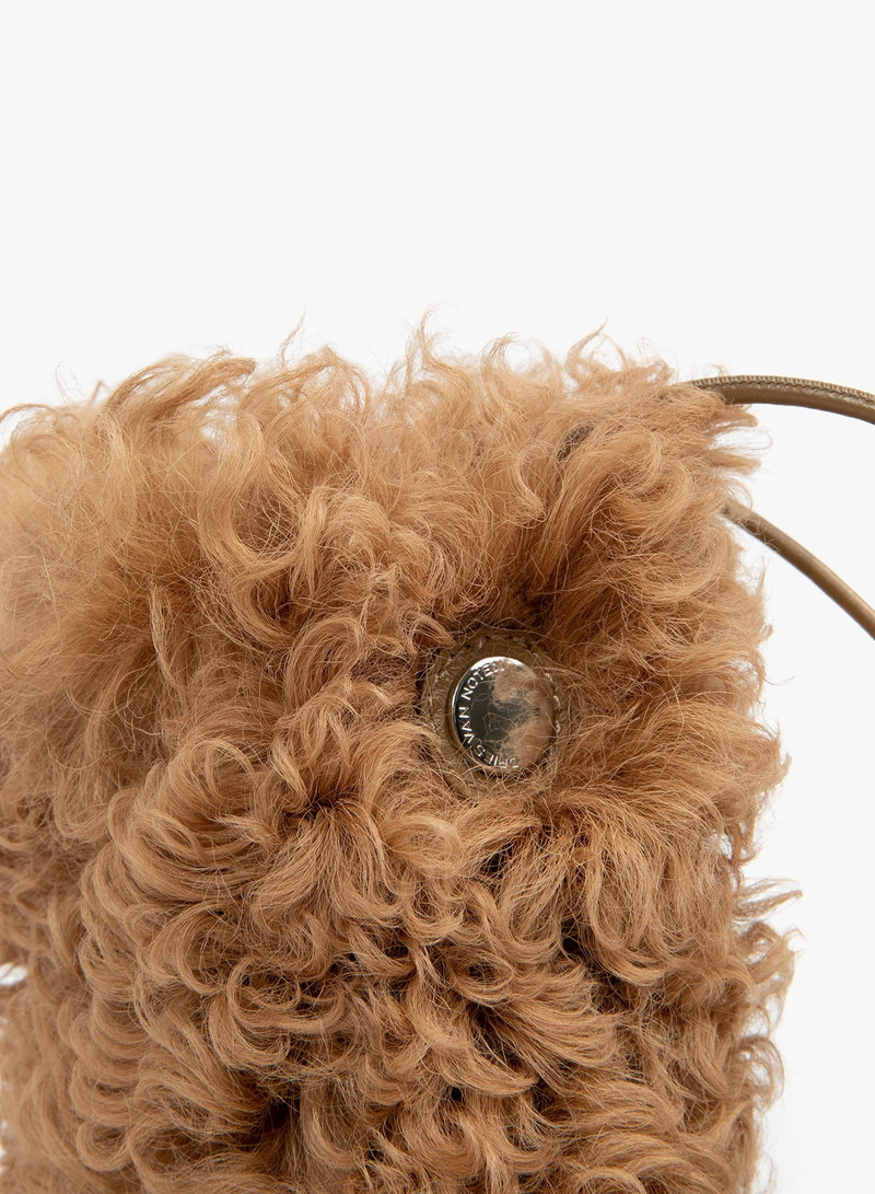 SHEARLING PHONE POUCH 3