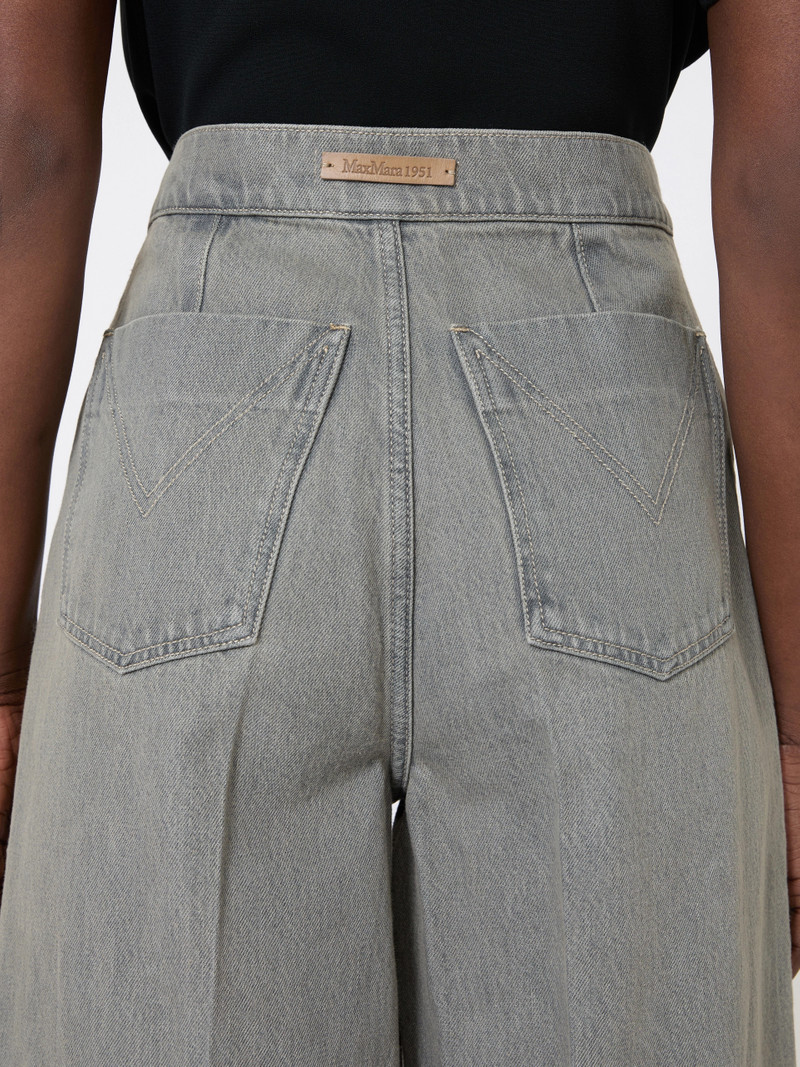 NATALE Denim wide-leg trousers - BLACK 5