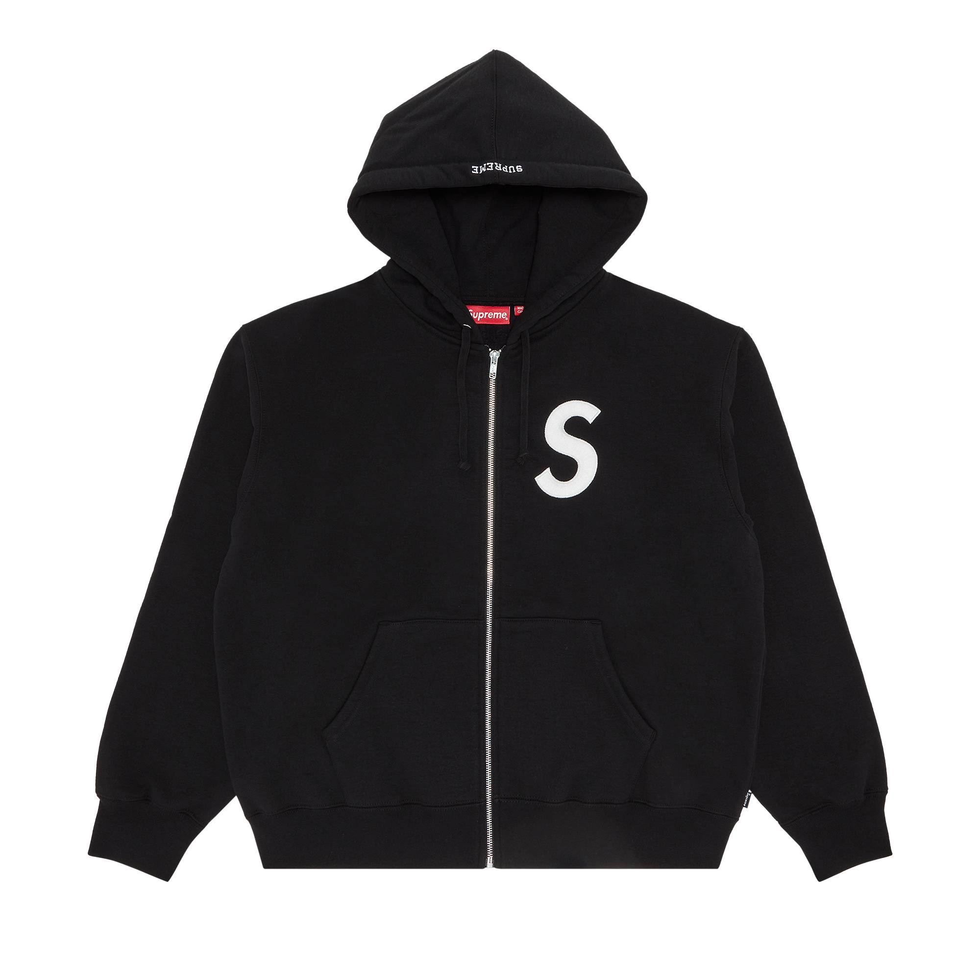Supreme s logo hoodie red hot sale