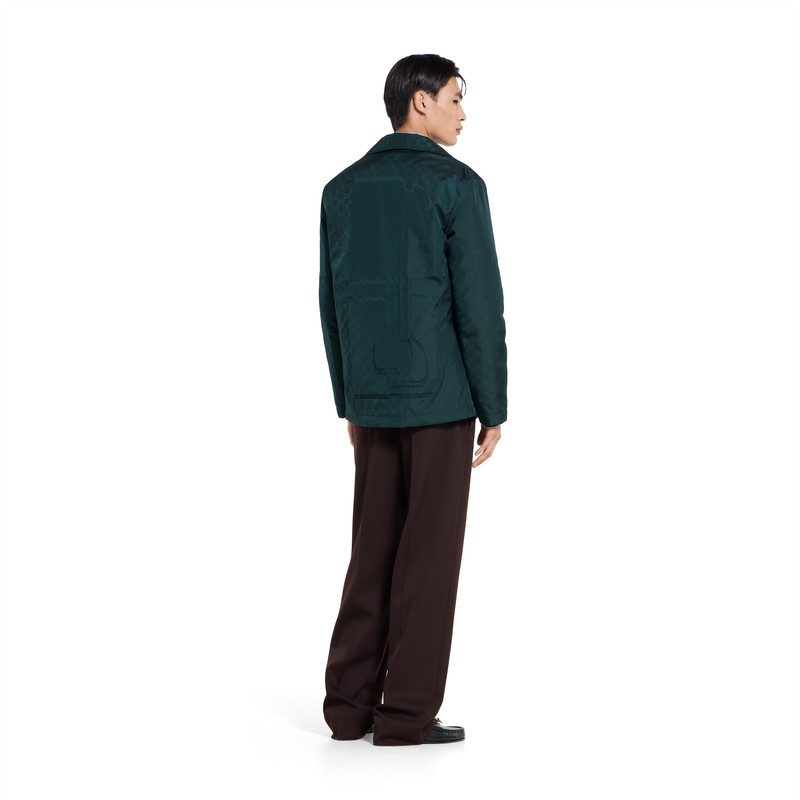 GG Horsebit technical fabric jacquard jacket 4