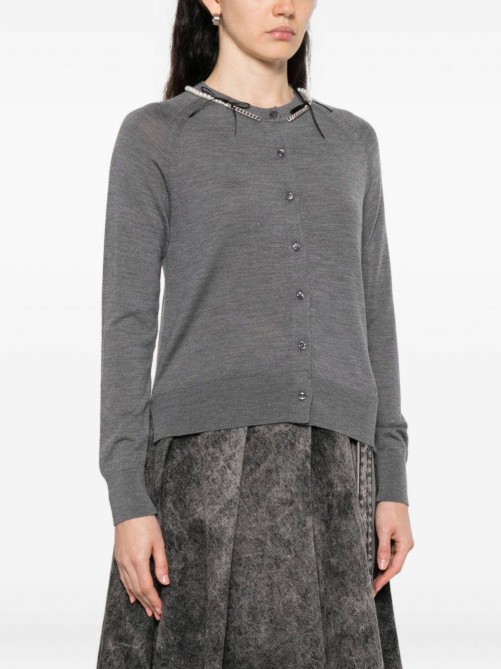 merino wool cardigan - 3