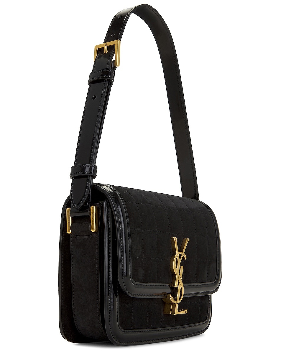 SAINT LAURENT Small Solferino Satchel Bag | forward | REVERSIBLE