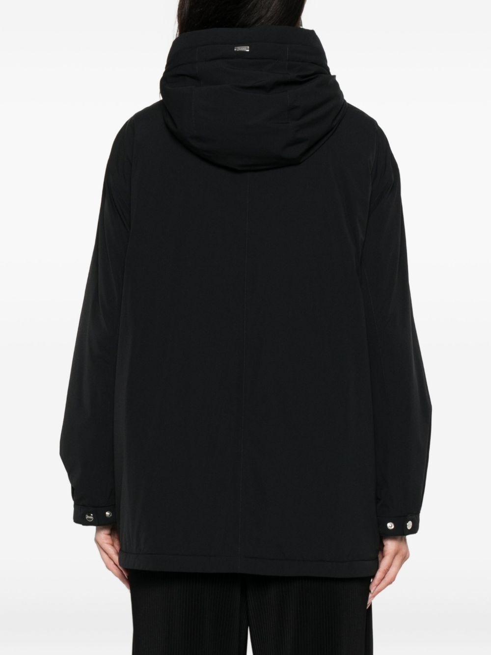 hooded belted jacket - 4