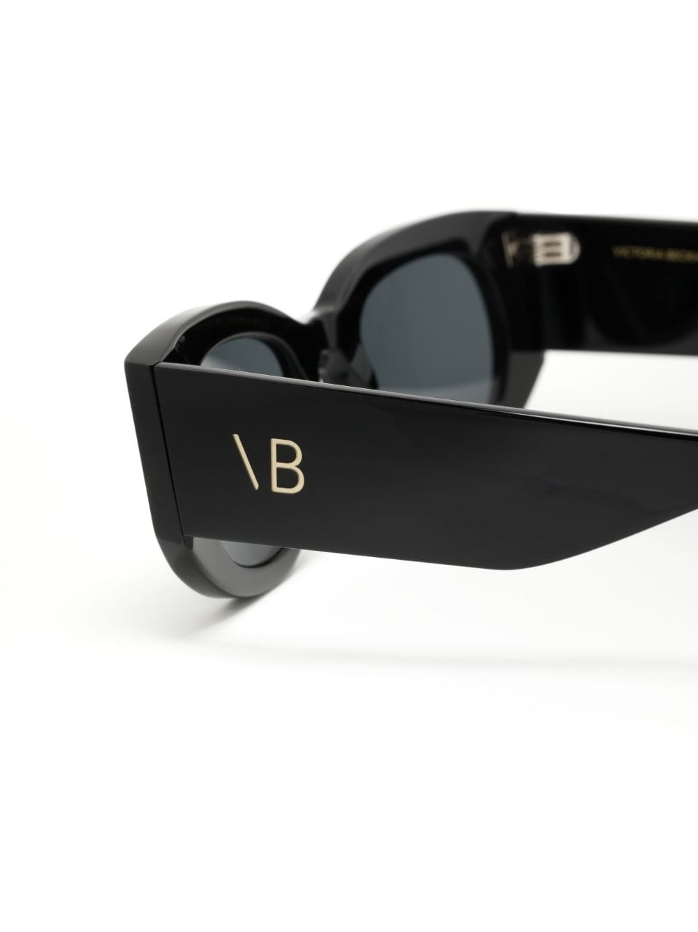 tinted-lenses oval-frame sunglasses - 3