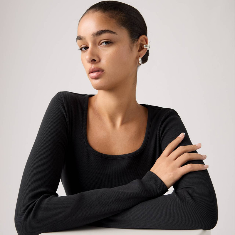 ESSENTIAL SQUARE NECK LONG-SLEEVE TEE 4
