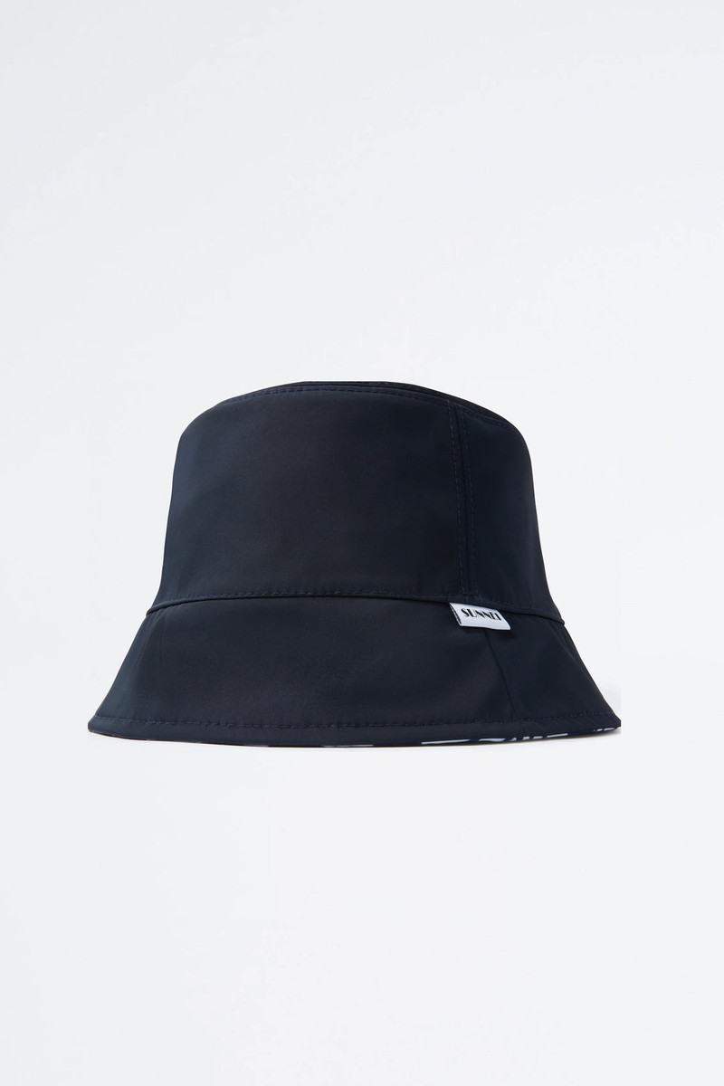 REVERSIBLE NAVY & WHITE LOGO BUCKET HAT 3