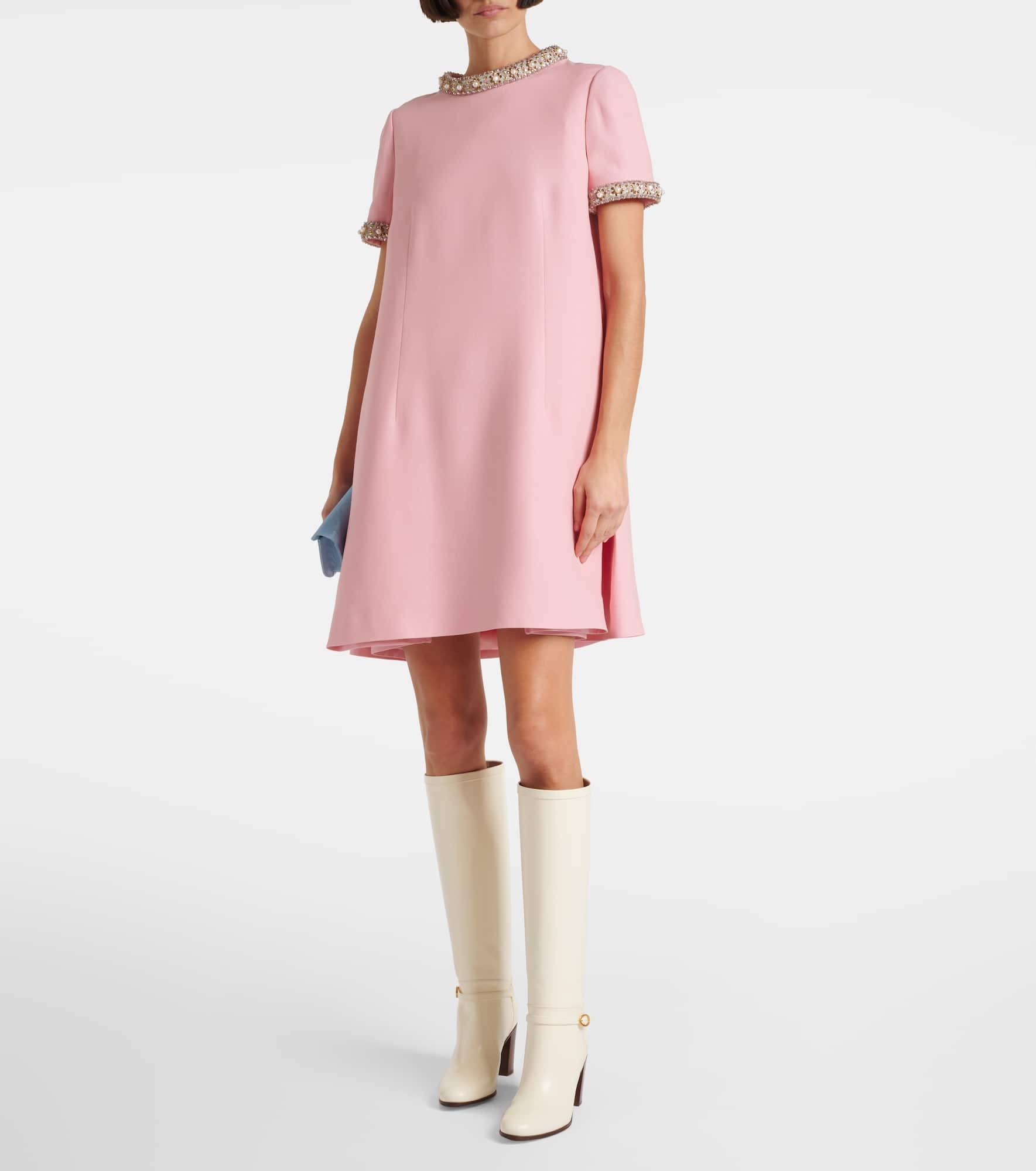 Crepe Couture embroidered minidress - 2