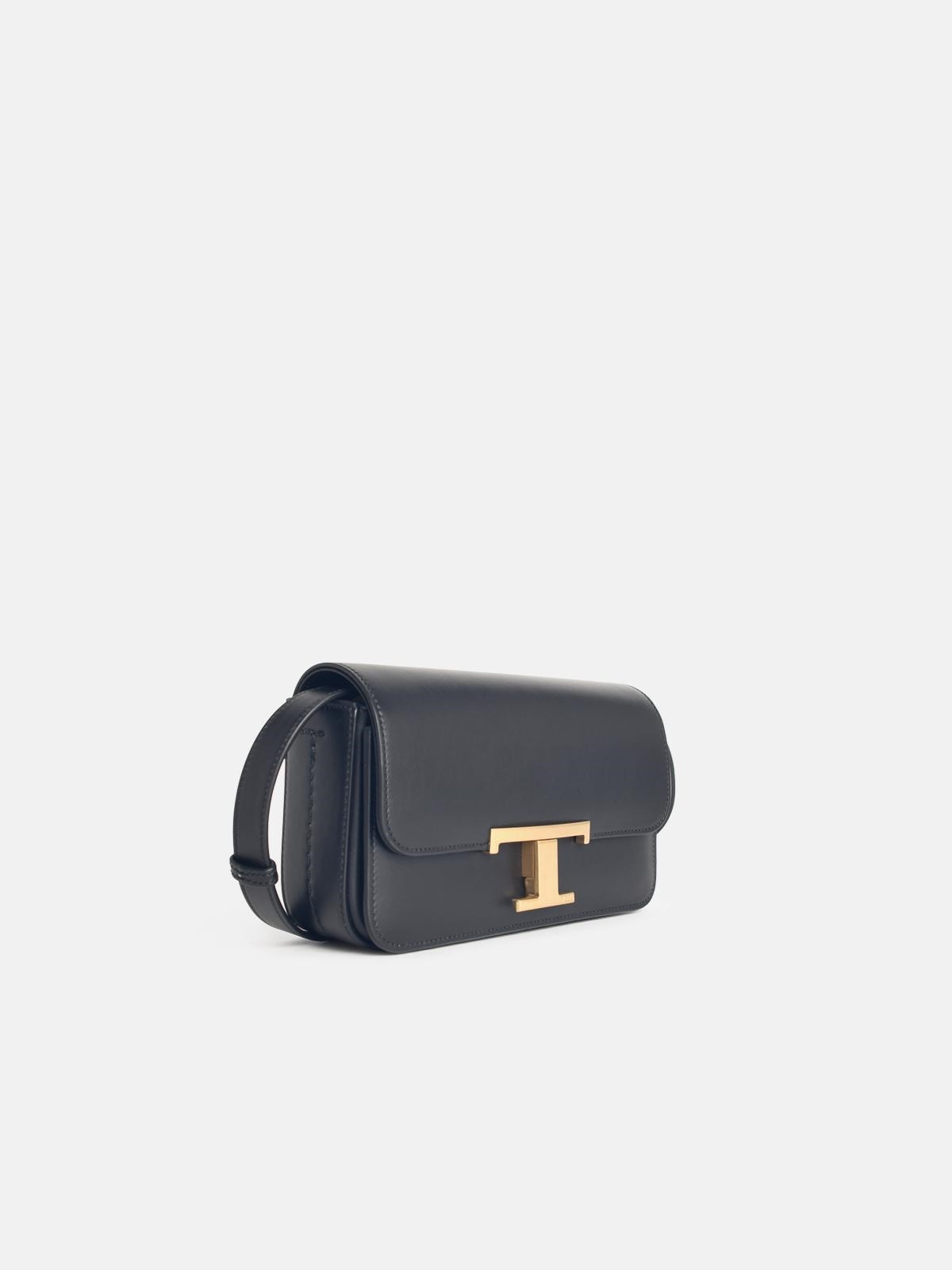BLACK LEATHER BAG - 2