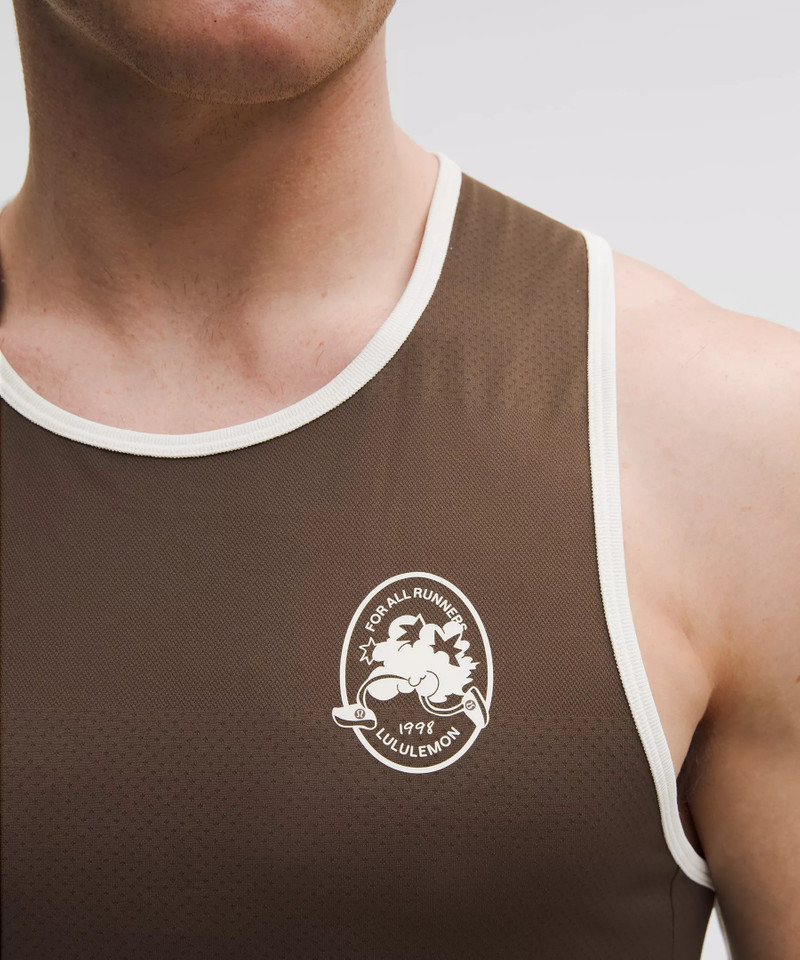 Fast and Free Perforated Stripe Tank *Run Crew 1998 7