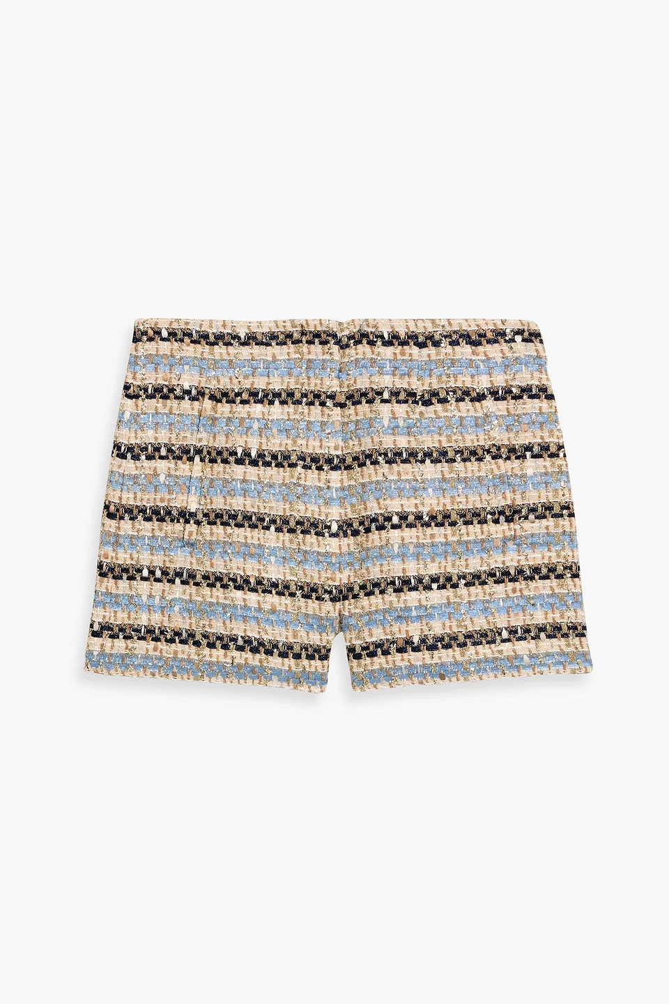 Jazmin metallic striped tweed shorts - 1
