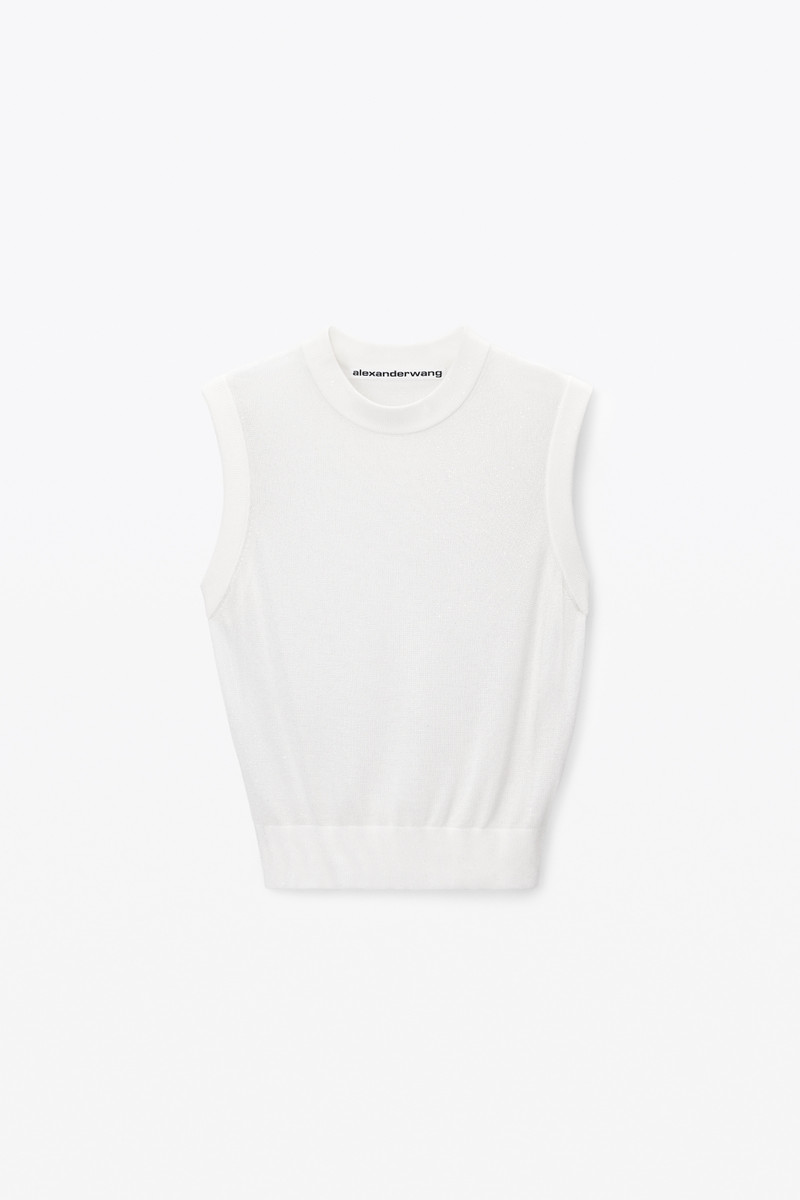 Mockneck Tank in Clear Bead Hotfix 1