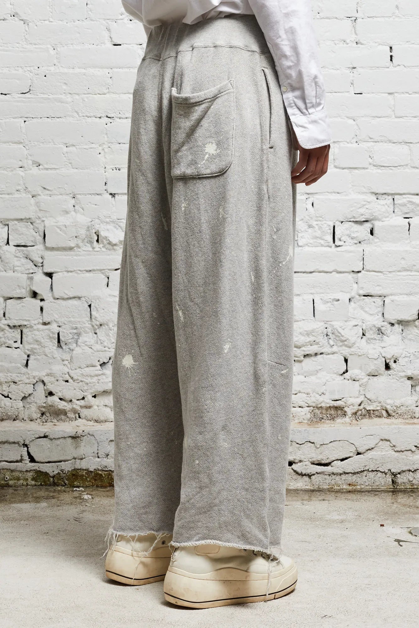 ARTICULATED KNEE SWEATPANT - HEATHER GREY - 4
